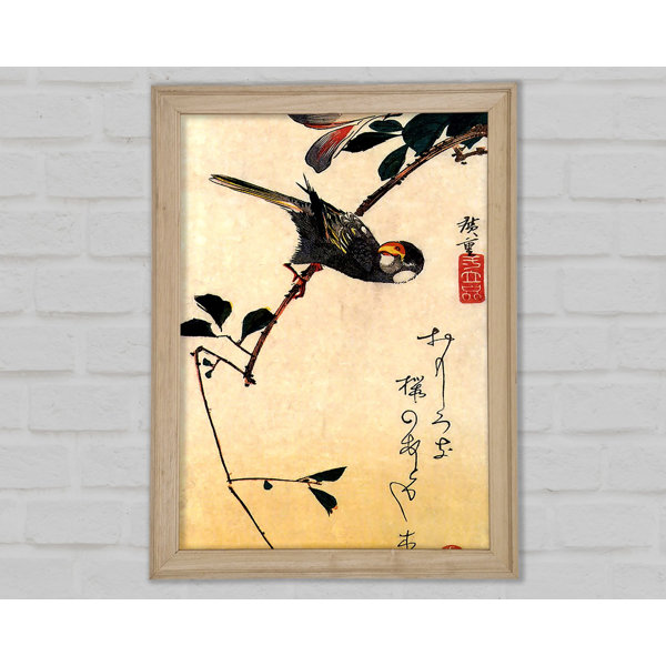 Bright Star Hiroshige Java Sparrow And Magnolia - Single Picture Frame ...