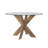 Alejoa 48" Glass Top Solid Wood Base Dining Table-2033615528