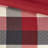 King Bed 7 Piece Comforter - Red Herringbone Buffalo Plaid Accented With Accentuation