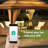 Yimi 24" Outdoor Ceiling Fan with LED Lights for Patio and Remote - Waterproof, Plug in Caged Ceiling Fan with Lights for Pergola Canopy-100834945