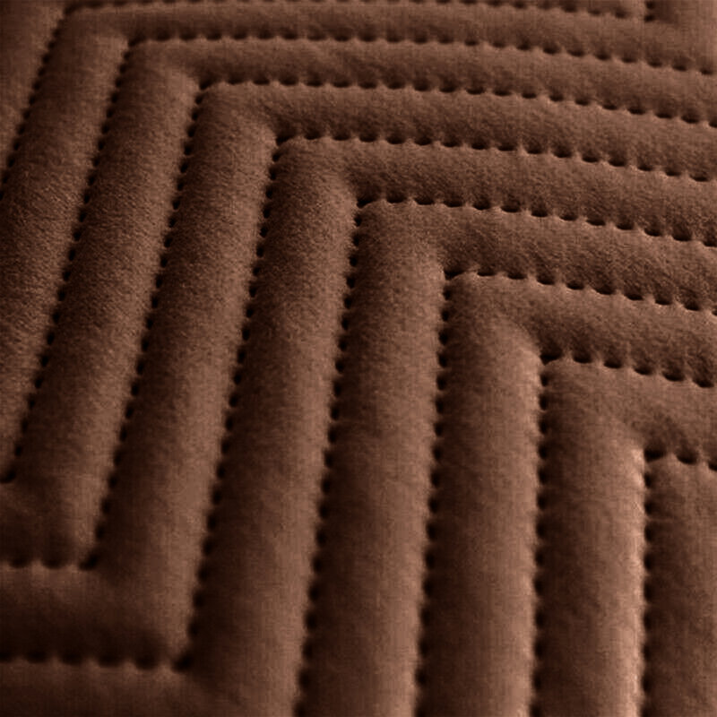 Embossed Velvet Cushion Cover (Pack of 2), Coffee