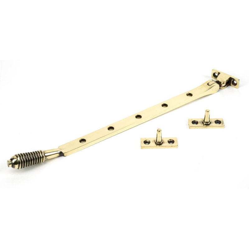 Reeded Stay Door Accessory, Aged Brass
