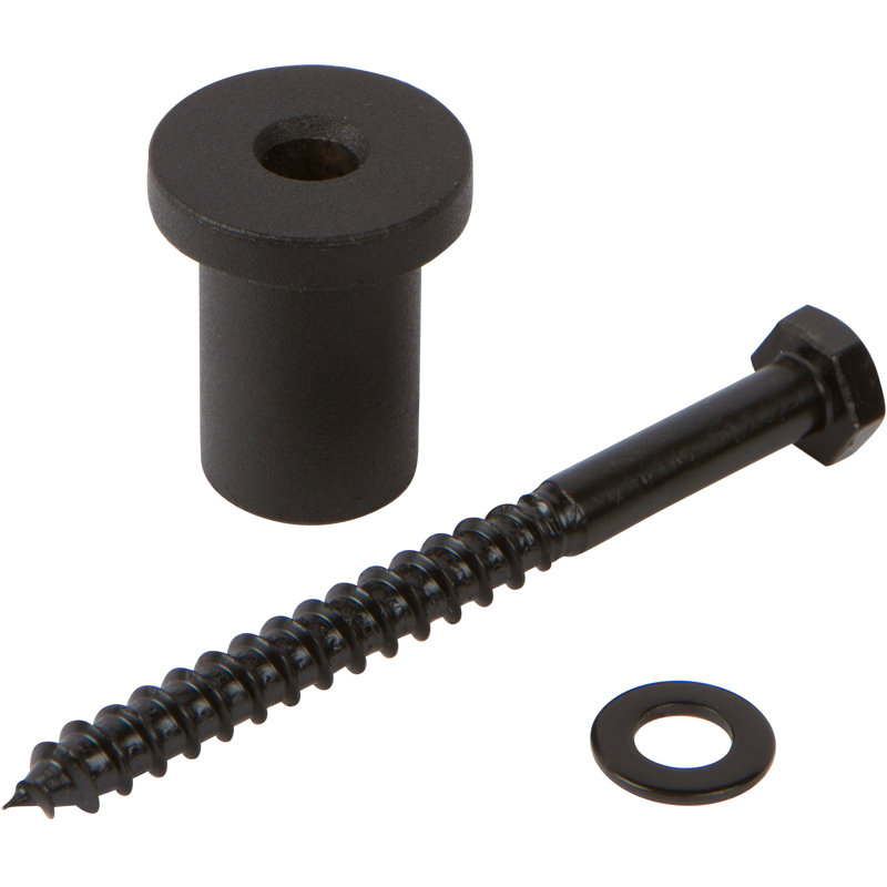 Steel Lag Bolt And Space, Black