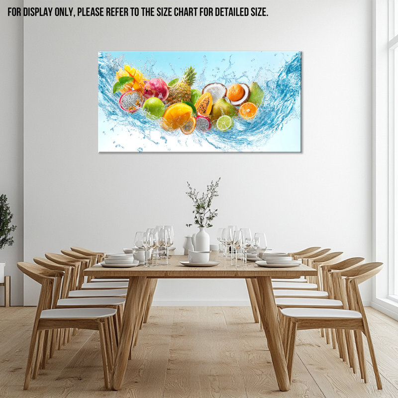 Art mural sur toile Fruit, H 20 po x l 40 po