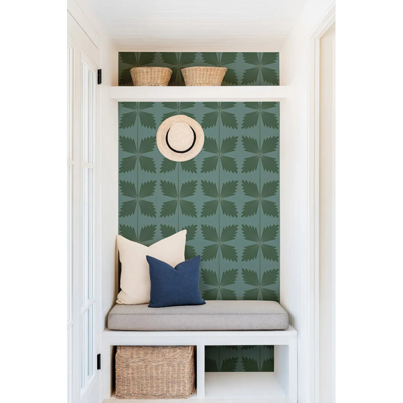 Palmetto - Wallpaper, Premium Paper, Emerald