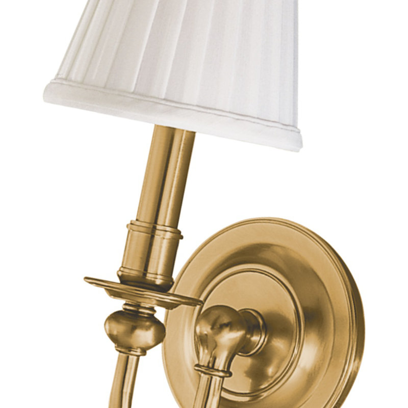 Newport 1 - Light Armed Sconce, Aged Brass