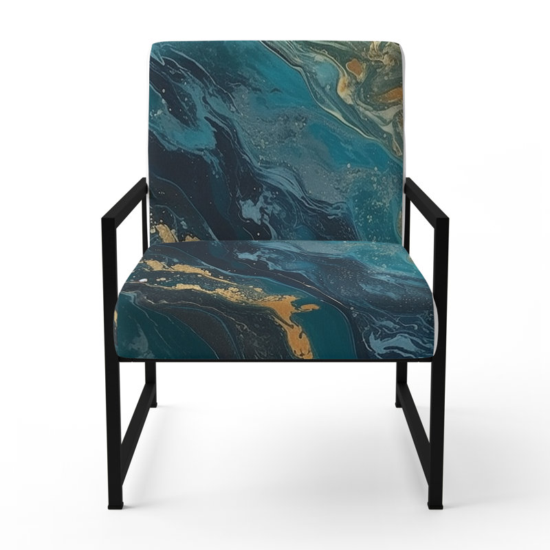 Fauteuil d'appoint Creel, Noir, noir, noir, noir