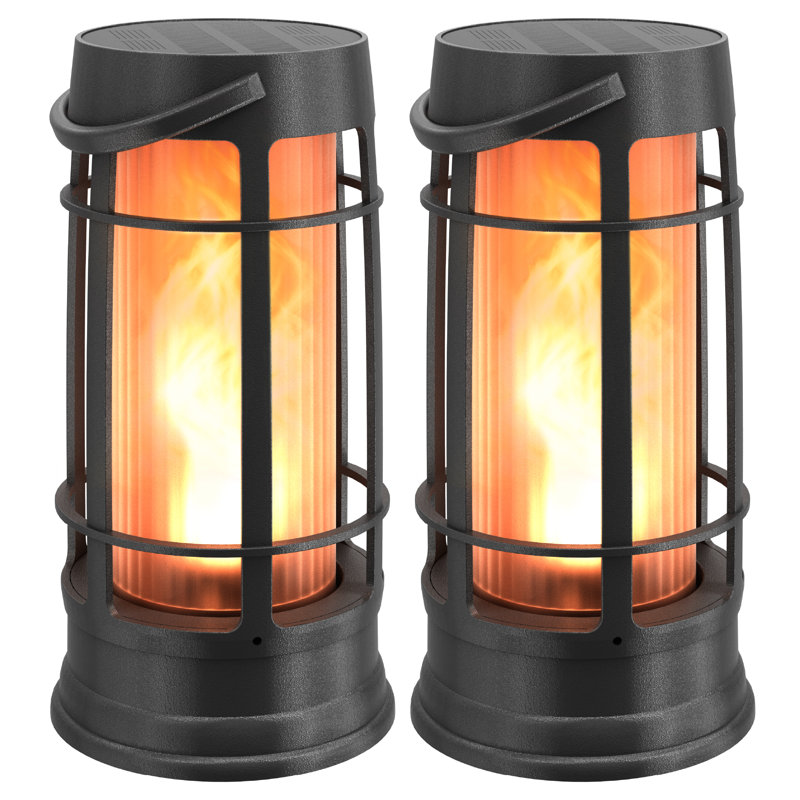 Fox Flame Solar Dock Lantern - Pack of 2