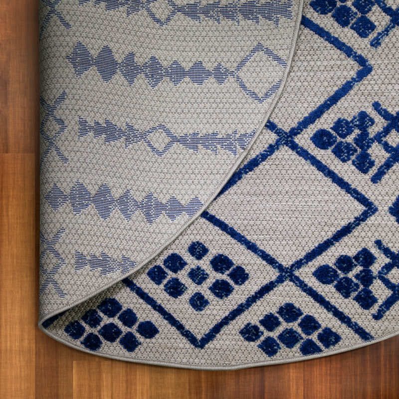 Moroccan Indoor Rug, Round 5'3"