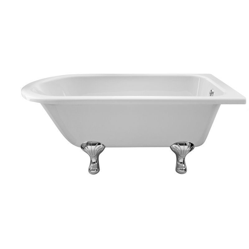 Winterburn x 750mm Freestanding Soaking Acrylic Bathtub, 65cm H x 75cm W x 150cm L