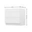 Drawer Base Kitchen Cabinet with 3-Drawers, Ready to Assemble, 24 D x 36 W x 34.5 H, White-118486890