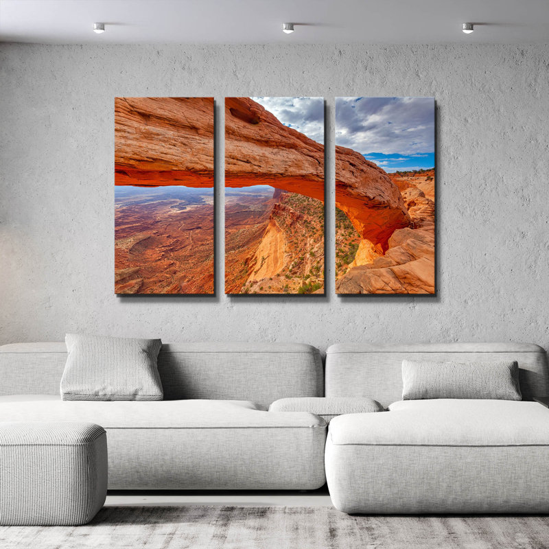 « Mesa », triptyque mural de Darren White, 152 x 102 cm, 60 po x 40 po