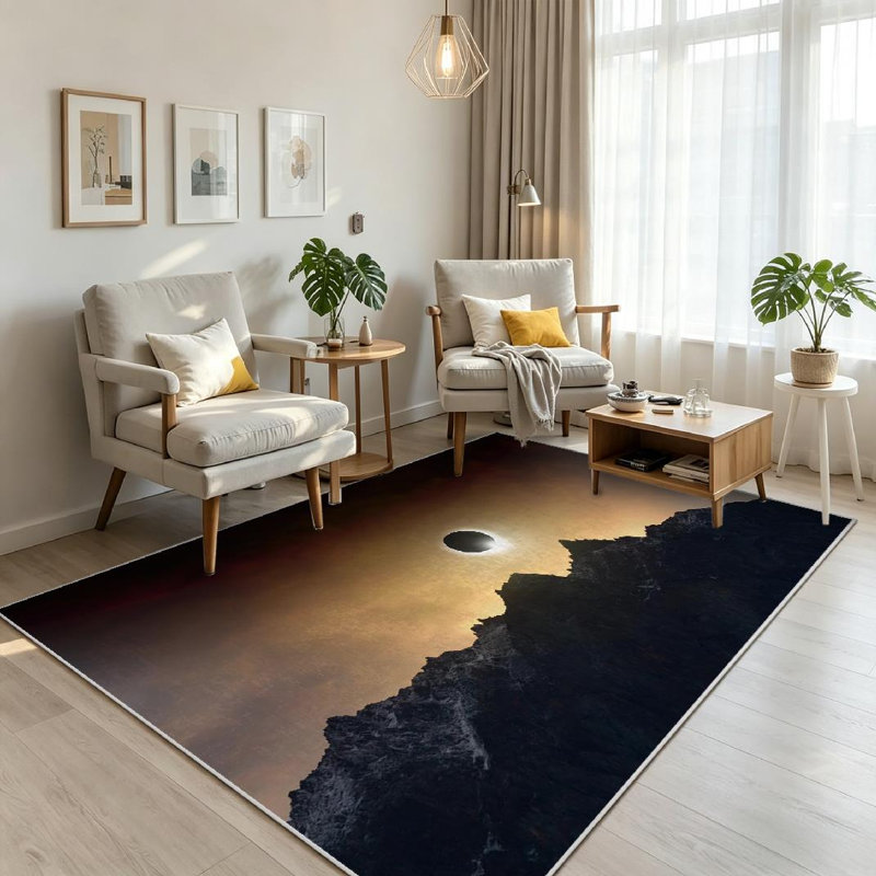 Tapis solaire naturel transparent transparent lavable à la machine, Rectangle 71" x 98"