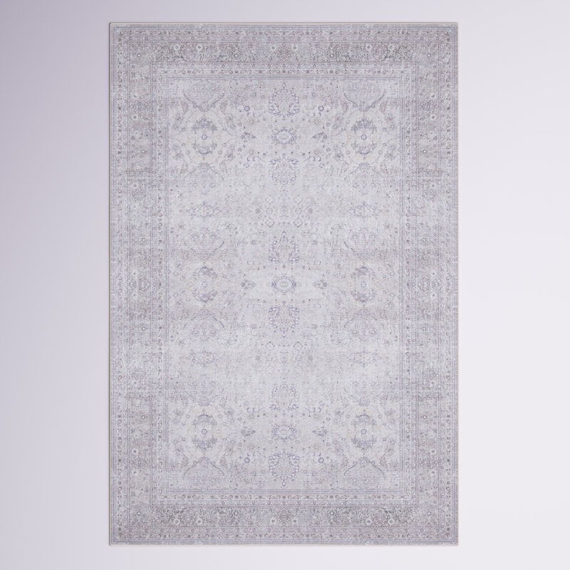 Tapis oriental mauve / beige Ally, Rectangle 8 pi x 10 pi