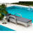 Adjustable Backrest Rattan Pool Lounge Chair,Outdoor Chaise Lounge with Wheels, Cushion & Headrest