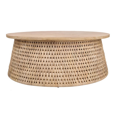Apputhurai Solid Wood Top Coffee Table