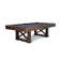Nora 8' Slate Pool Table in Brown Wash with Professional Installation Included