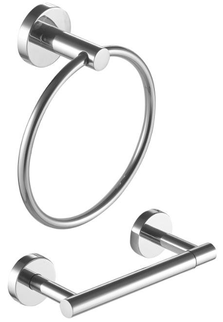 Enviro Polished Chorme 2 pieces Decorative Bathroom Hardware sets, Polished Chorme