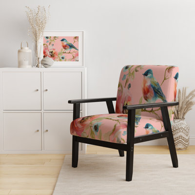 Fauteuil d'appoint rembourré Beautiful Bird Romance I