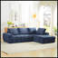 Canapé modulaire surdimensionné en L FAUX FUR-1308186744