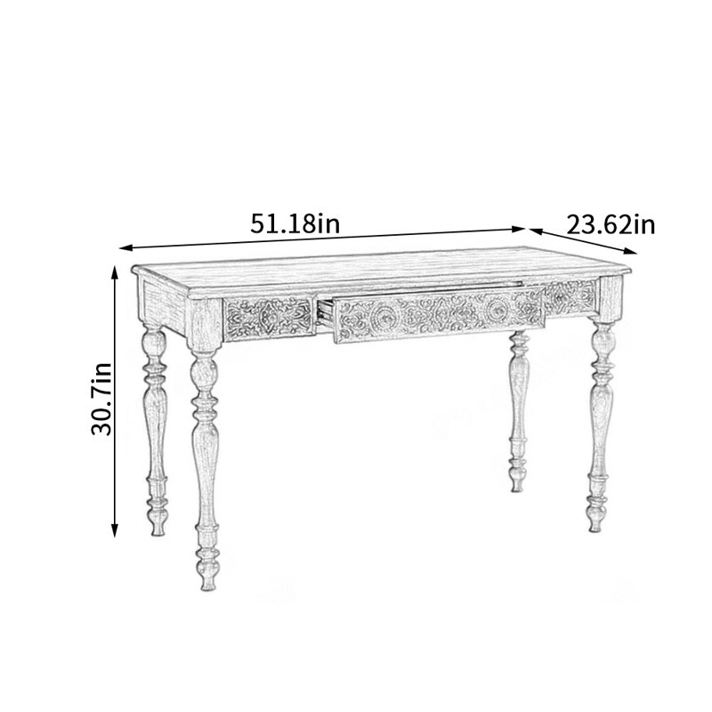 Bureau d'écriture avec tiroir de rangement