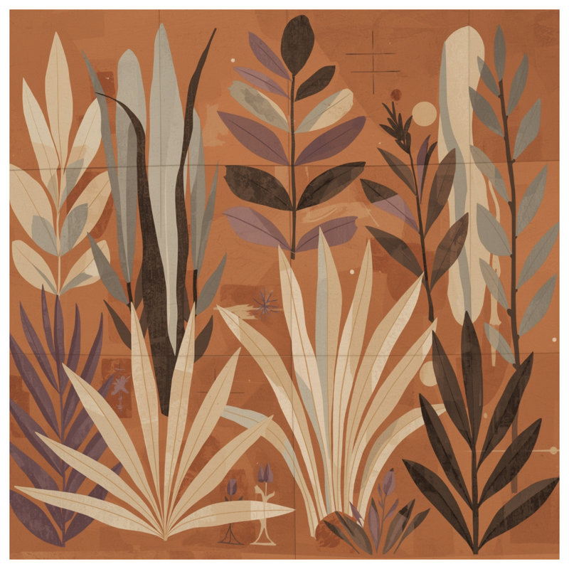 Rideaux de douche Abstract Botanical Illustration, L 70 po x H 84 po