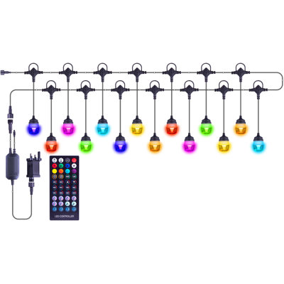 Carolino Indoor / Outdoor 14 - Bulb 13 cm Plug-in LED Fairy String Light