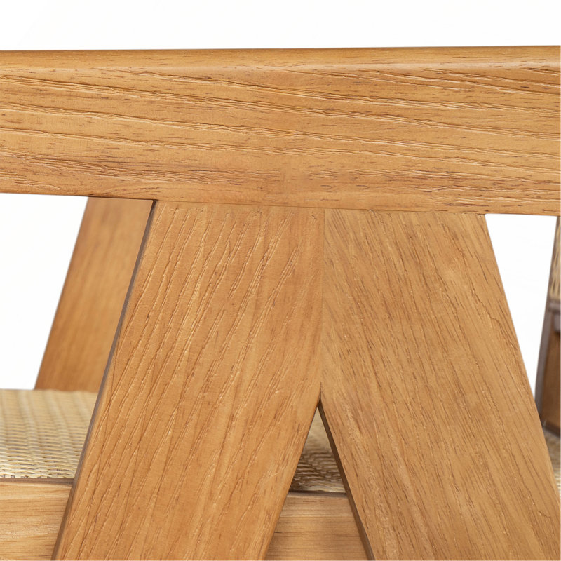 Tabouret de bar minimaliste moderne de 27 po avec assise en bois massif et structure en bois massif