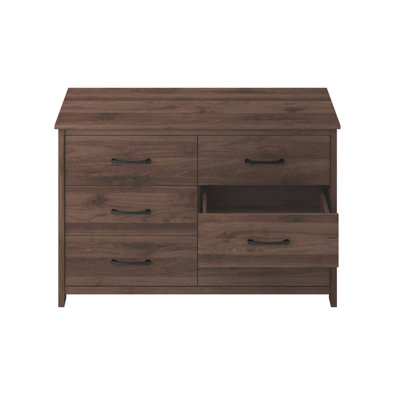 Rizzuto 3 Piece Modern Coordinated Bedroom Set, Royal Walnut, Queen
