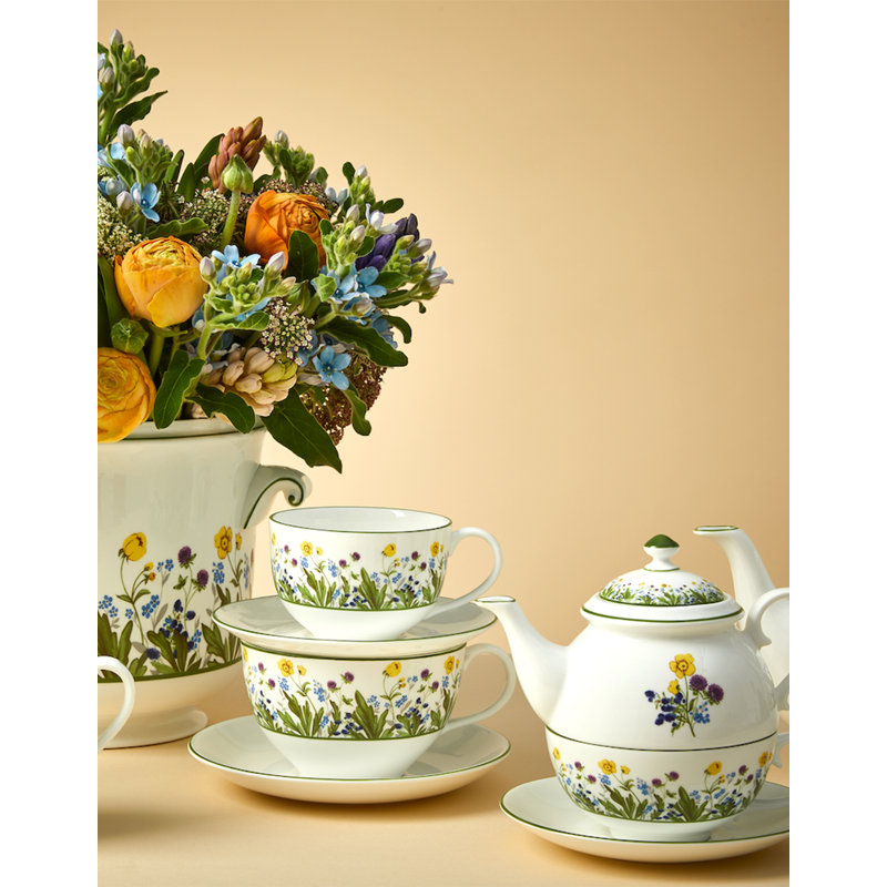 HALCYON DAYS Wildflower Meadow 16oz. Floral Teapot Set