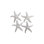 4 Piece Starfish, Silver Leaf Wall Décor Set