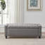 Polyester Upholstered Storage Bench-562783954