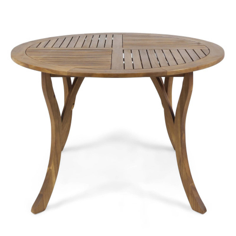47" Hermosa Round Outdoor Dining Table, Yellow