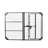 Full Black Bed Base With Head Up Adjustment Only, Steel Material, Fast Assembly In Minutes, 850 Lbs Weight Capacity, 75 Product Depth, 53 Width, 14 Height - Size, Black, Adjustable Foundation, Only