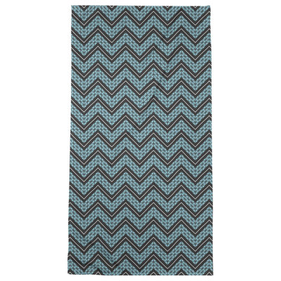 Serviette de bain à chevrons à la main classic Stephenie