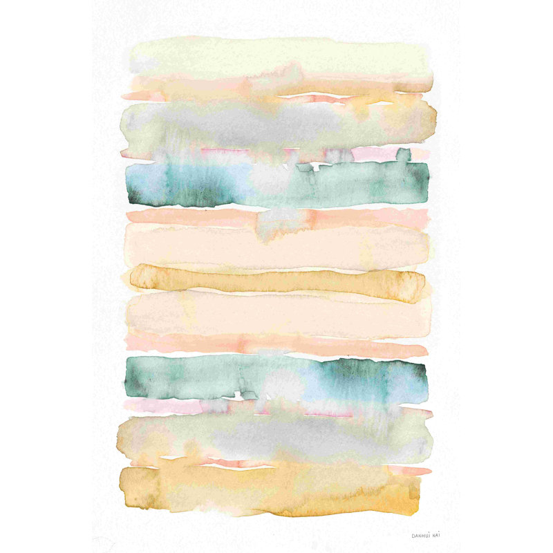 «Boho Tropical Abstract II» par Danhui Nai, reproduction d'art sur toile tendue, H 36 po x l 24 po, Non, Toile tendue