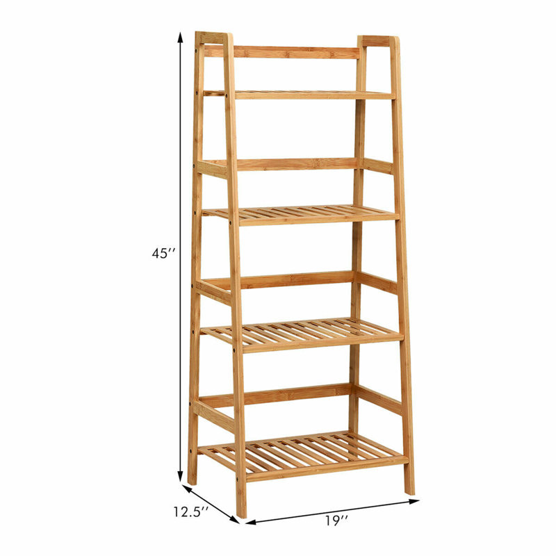 Bibliothèque échelle H 45 "x l 19" Deio, Naturel