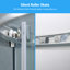 Porte de douche coulissante double en verre trempé 36 po x H 72 po