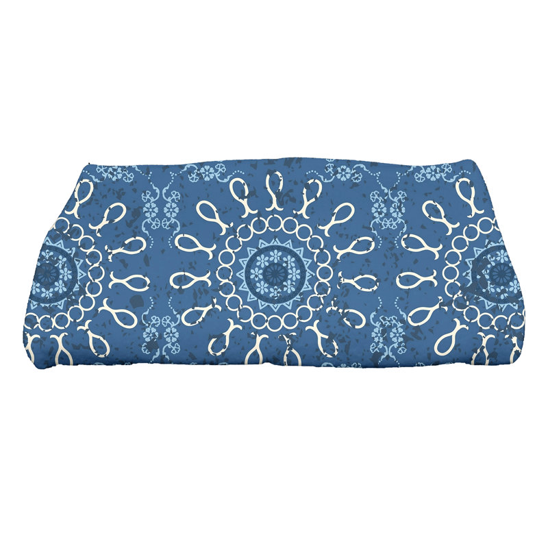 Serviette de bain Harrel, Bleu