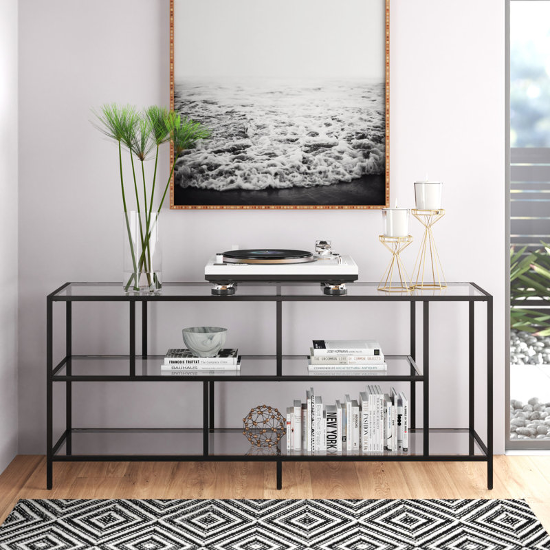 Winthrop Unfinished TV Stand for TVs up to 60", Black