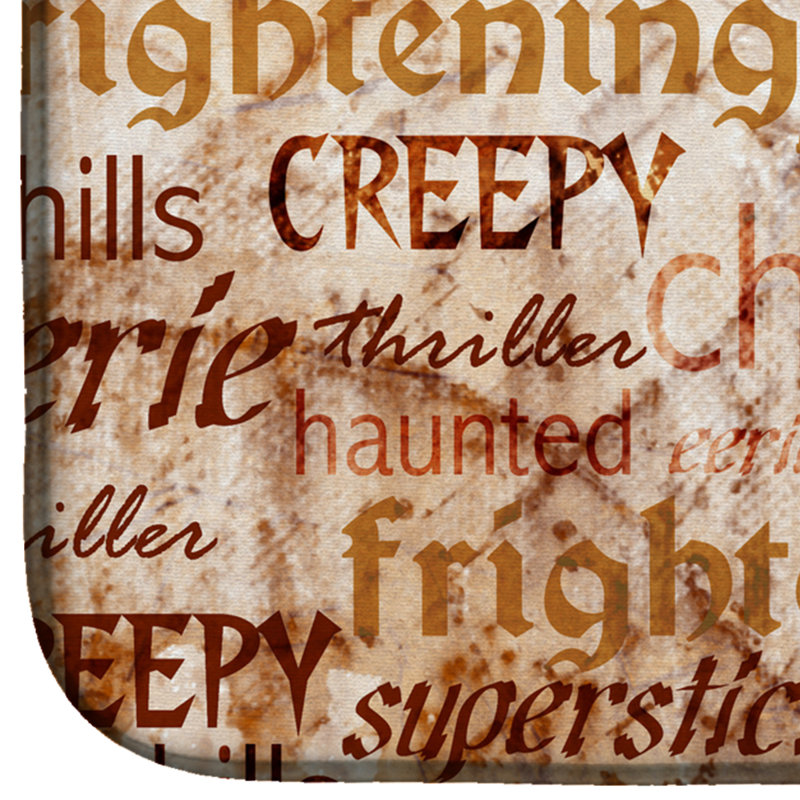 Tapis de séchage hanté et frightful halloween