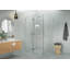 Halo 47 in. x 42 in. x 78 in. 90-degree Fully Frameless Glass Hinged Shower Enclosure-461330502