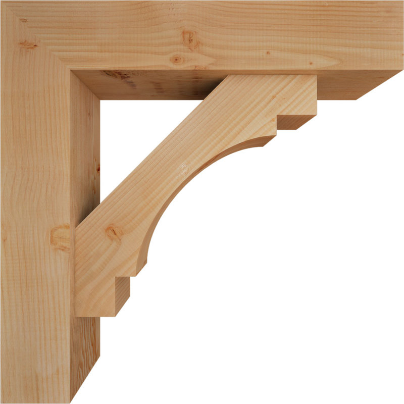 Support Merced Block avec support décalé, 32 x 32, Sapin Douglas de l 7 1/2 (lisse)