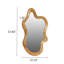 Miroir mural 33,46 "x 22,24" de forme irrégulière avec cadre en bois naturel