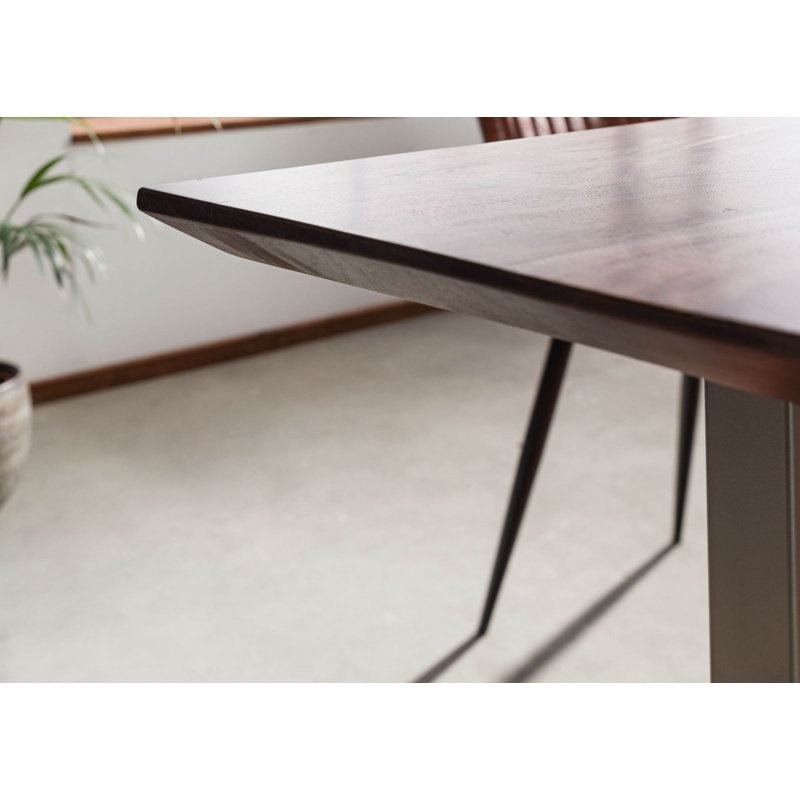 Dining Table, Grey, Silver, H76 x L140 x W90cm
