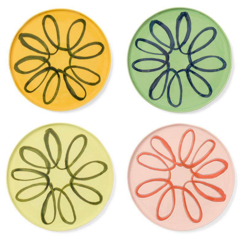 Amalfi Service Charger Plate - Lime - 12.6", Pink