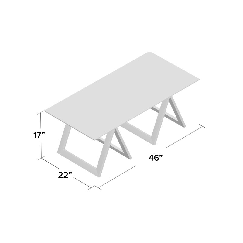 Cross Legs Dancy Coffee Table, Blackened Bronze