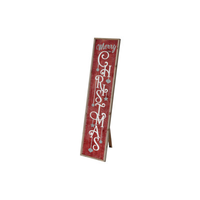 Panneau de bois sur pied Merry Christmas