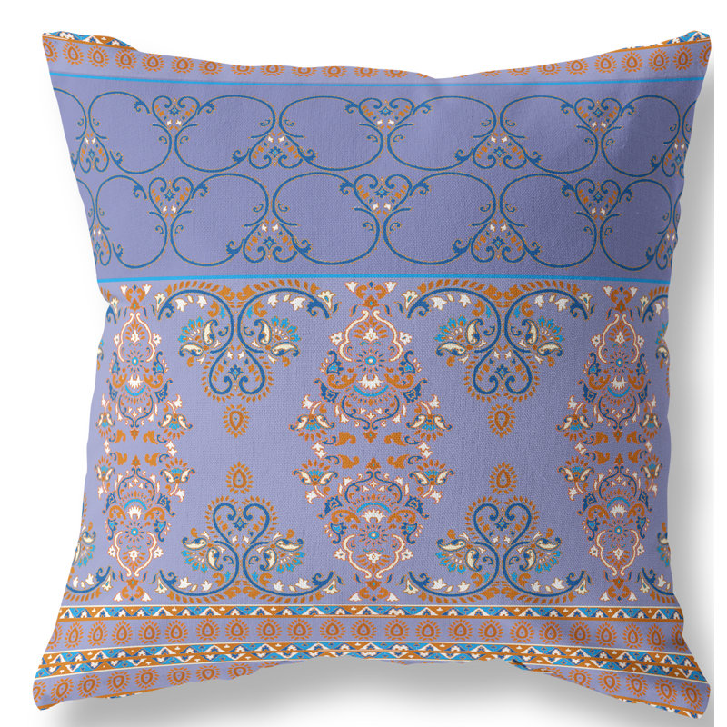 Housse et insert de coussin carré Stevensville, Mauve / Bleu, 20 po x 20 po