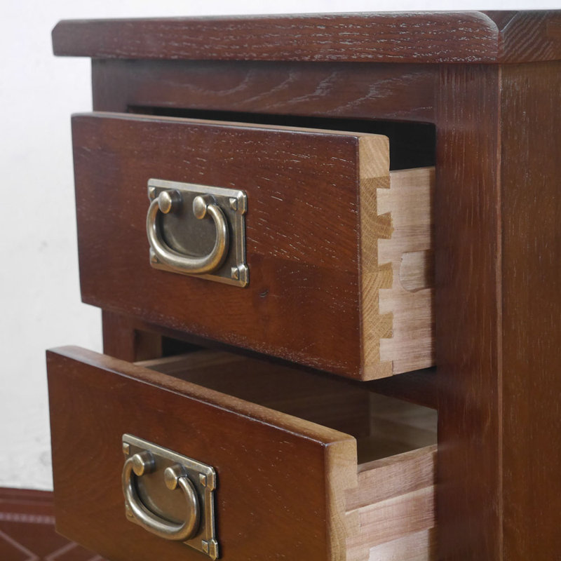 Shickley 43cm W Bedside Table, Walnut